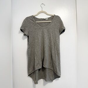 Wilt t shirt small grey/beige high low cotton tee